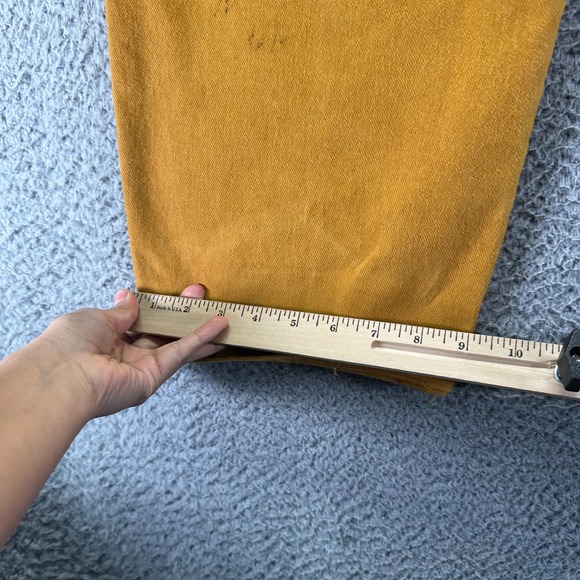 Vintage Paco Jeans Mens 34x27 Brown Cotton Denim Wide-Leg Baggy Workwear Utility - Picture 8 of 9